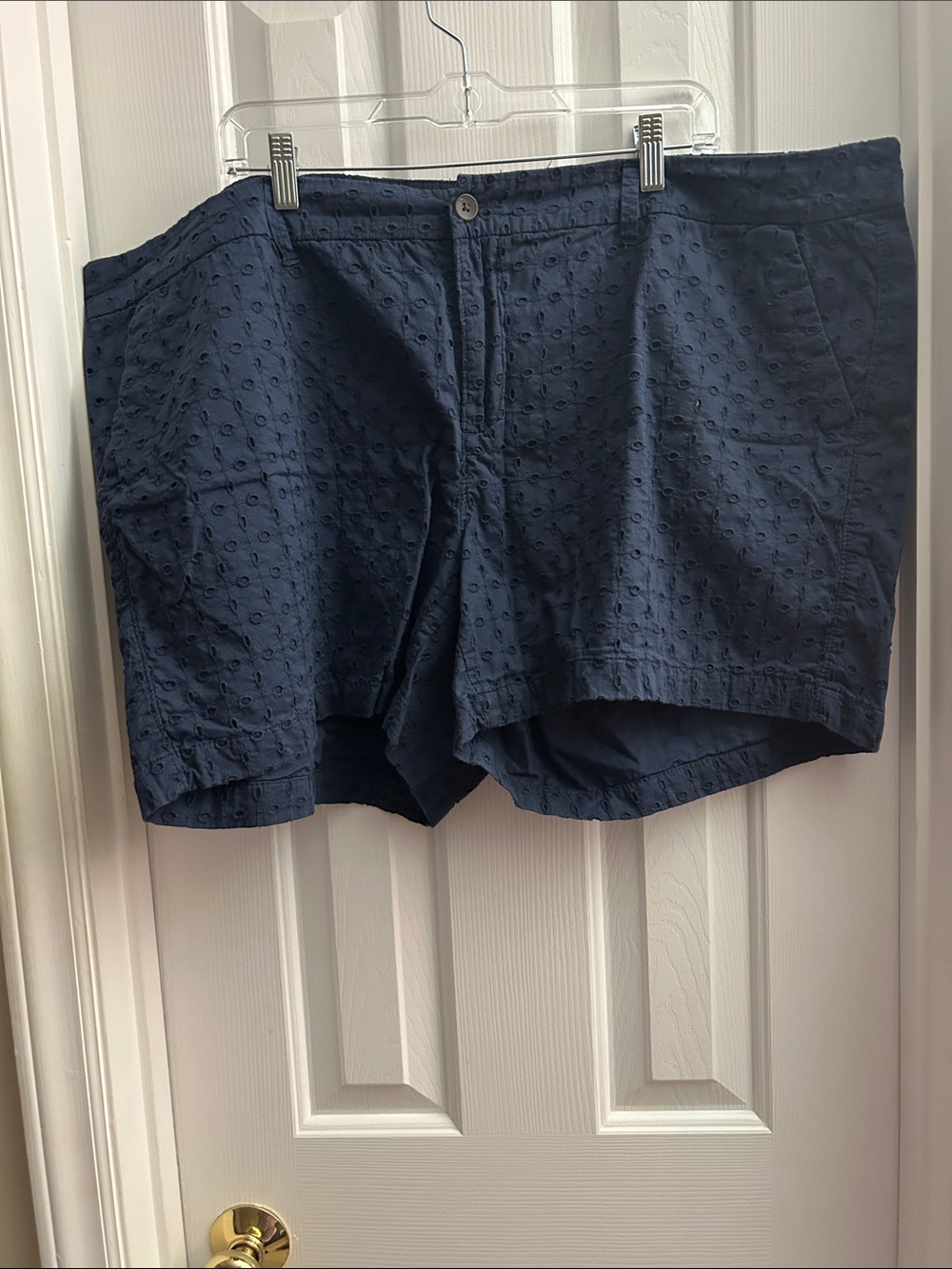 Old Navy Navy Eyelet Shorts